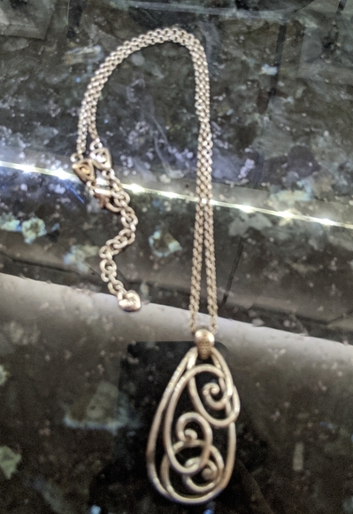 Brighton Swirly Silver Necklace & Earrings Set - Picture 4 of 9